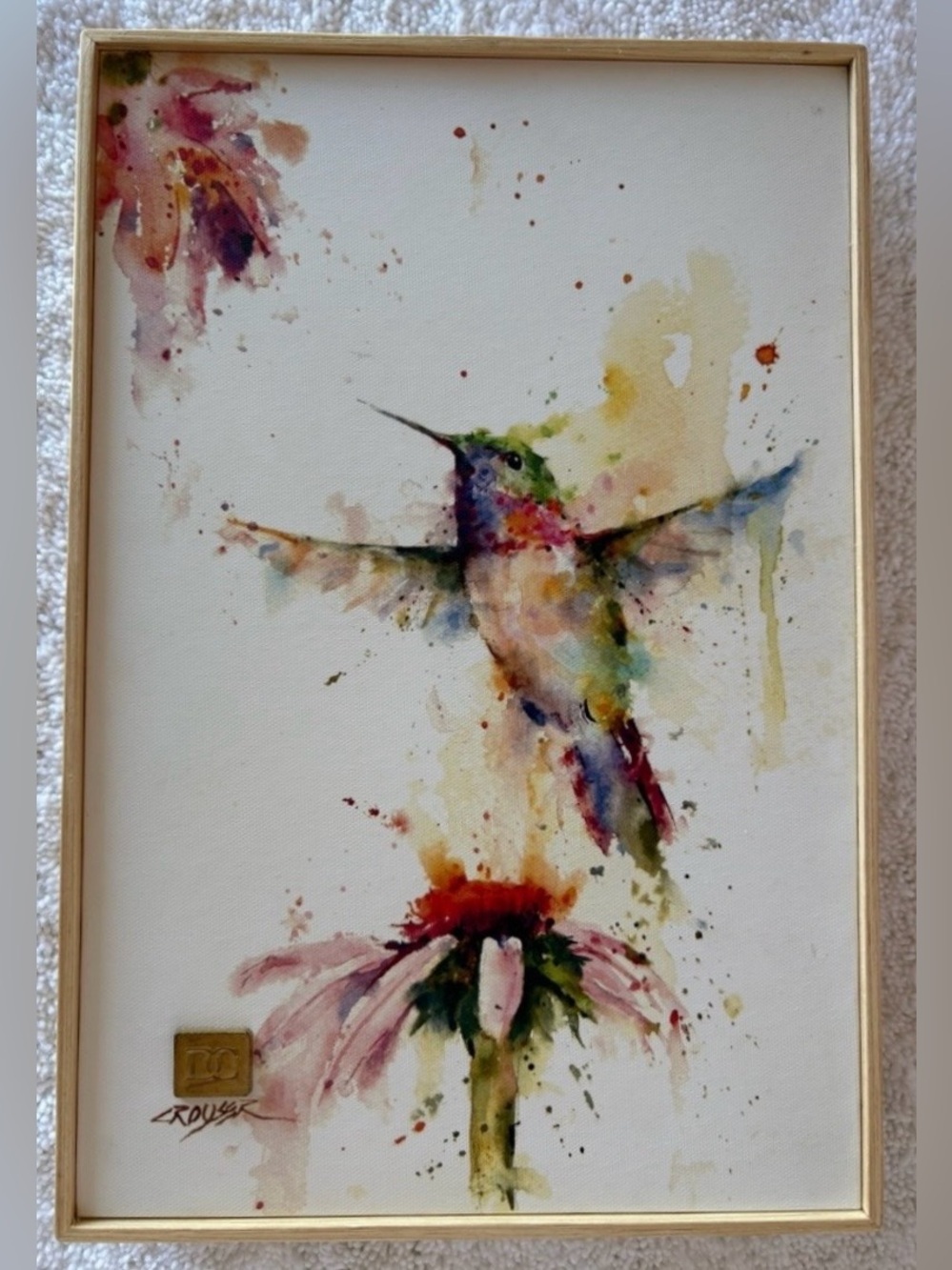 Dean Crouser PeeWee Hummingbird Collection Wall Art-Art by Demdaco-Canvas Print
